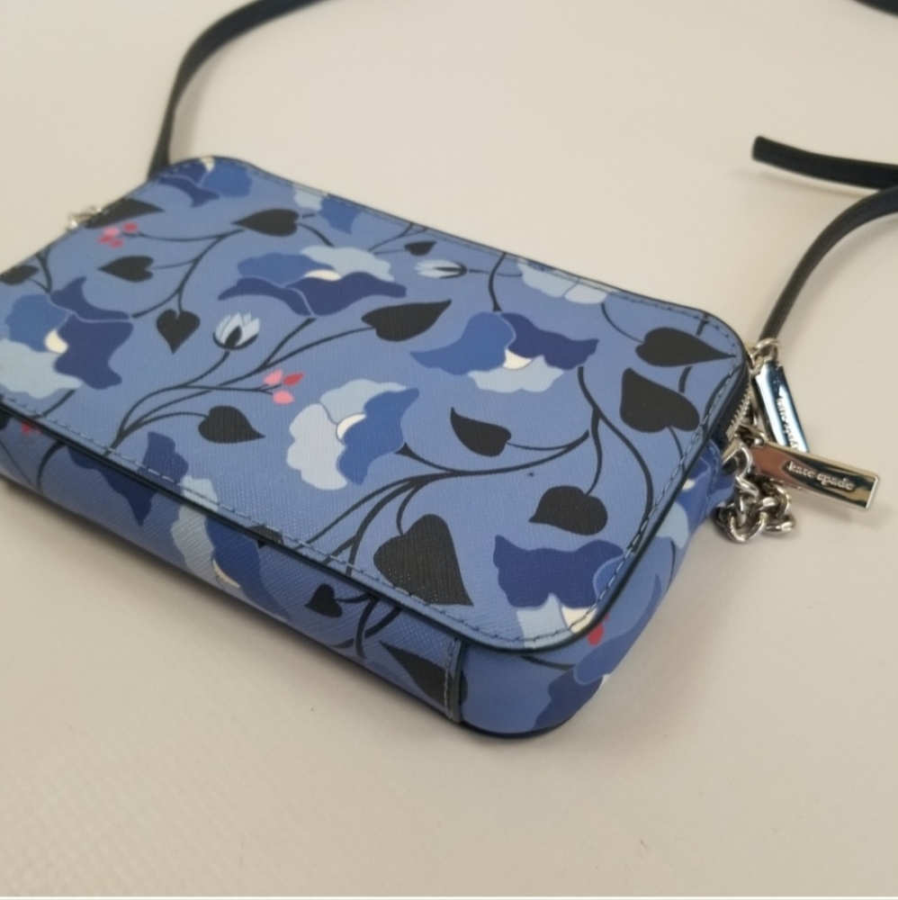 Kate Spade Staci Nouvaeu Bloom Small Double Zip Crossbody - Picture 6 of 14